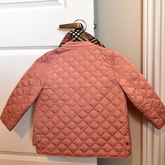Girls pink Burberry jacket - Picture 2 of 5